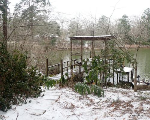 Ice Covered Dock