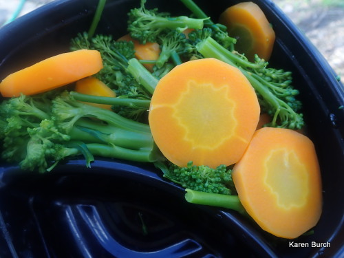 Steamed Broccoli and carrots